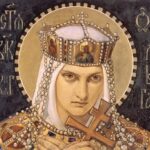 Olga of Kiev, depicted as a saint