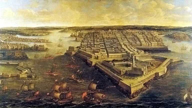 The Hospitaller port of Valletta, on Malta